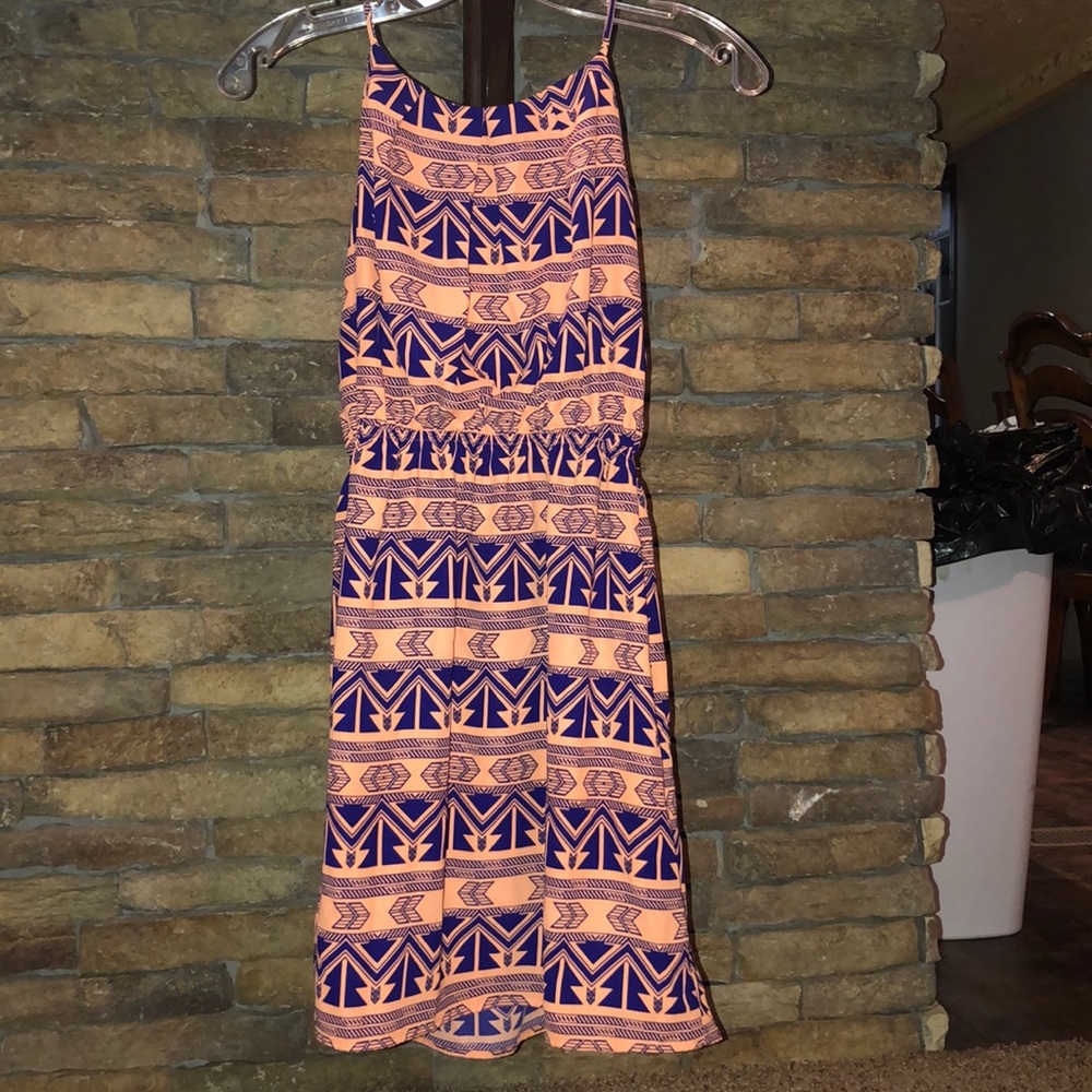 Pink Owl Apparel Aztec print dress -size s